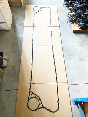 S110 Plate Heat Exchanger Gaskets Double Pipe Heat Transfer Equipment