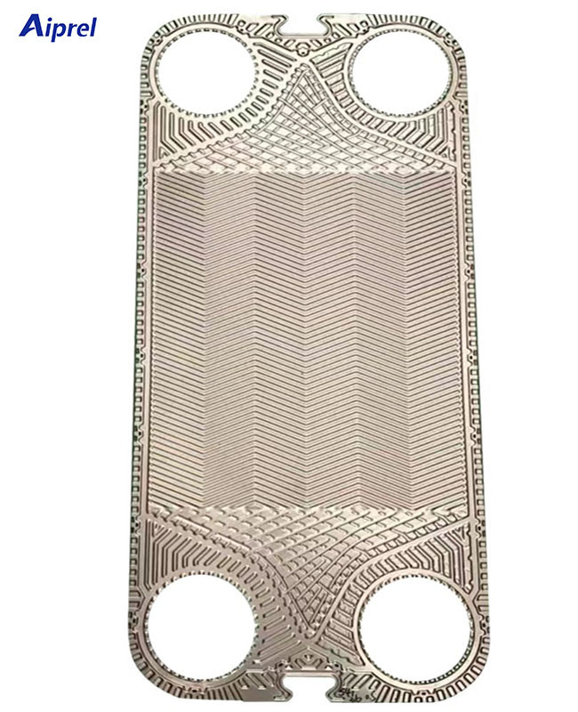 S41 SS304 / 316 / Titanium Plate Heat Exchanger Plate 0.5mm - 0.7mm