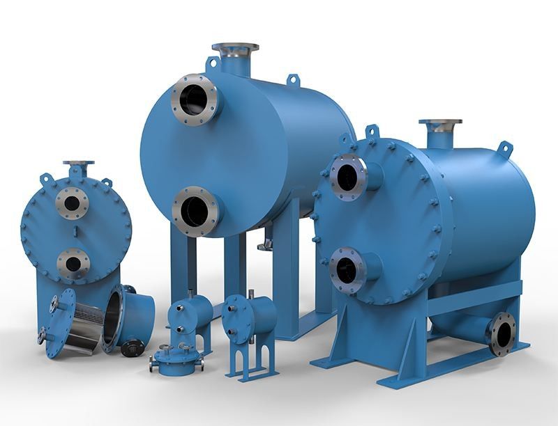 Water To Water Welded Plate And Shell Heat Exchanger  0.8mm-1.2mm Thickness