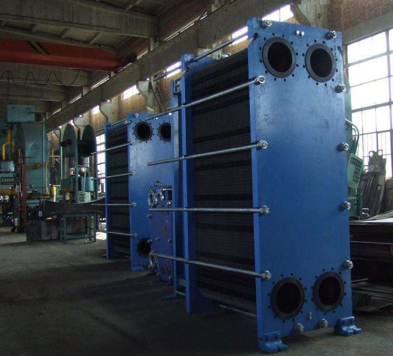 Semi Welded Parallel Plate Heat Exchanger , Plate Type Cooler Small Floor Space