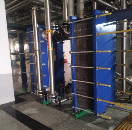 Easy To Clean Plate Type Heat Exchanger , Hot Water Plate Heat Exchanger